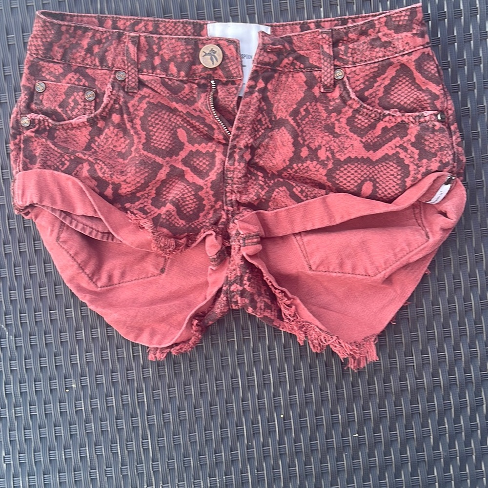 Red snakeskin one teaspoon bandits in size 23